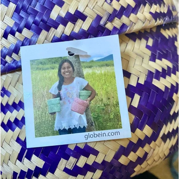 🆕 Handmade Lidded Palm Leaf Basket - Picture 4 of 7